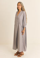 VESTIDO ML AMPLO TRANSPASSADO MAITE MICRO MODAL TENCEL TM