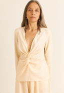 BLUSA TORÇÃO ELOISE MICRO MODAL TENCEL tm