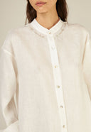CAMISA ERIVANIA ARANHA ORIDES CAMBRAIA DE LINHO