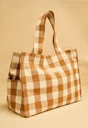 BOLSA PICNIC ALGODAO ORGANICO XADREZ