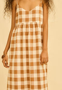 VESTIDO MANU ALGODAO ORGANICO XADREZ