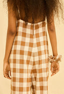MACACAO ALICE ALGODAO ORGANICO XADREZ