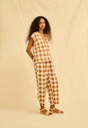 BLUSA OLIVIA ALGODAO ORGANICO XADREZ