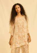 BLUSA ANA SEDA IMPRESSAO BOTANICA