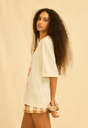 CAMISETA FLAVIA URUCUM AMAZONIA ALGODAO ORGANICO