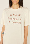 CAMISETA REGULAR FLORESCER ALGODAO ORGANICO