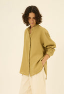 CAMISA BRUNA LINHO