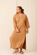VESTIDO MARROM BAZAR