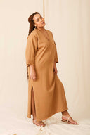 VESTIDO MARROM BAZAR
