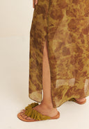 VESTIDO LIRA SEDA IMPRESSAO BOTANICA