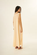 VESTIDO BELA TEXTURA TENCEL TM MODAL AREIA AREIA CURCUMA