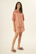 CAMISA ELINA AMPLA TENCEL TM MODAL ROSA