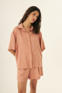 CAMISA ELINA AMPLA TENCEL TM MODAL ROSA