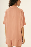CAMISA ELINA AMPLA TENCEL TM MODAL ROSA