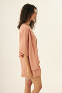 KIMONO GAIA TENCEL TM MODAL ROSA