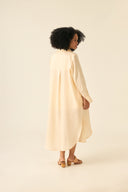CHEMISE CECI CAMBRAIA DE LINHO AREIA