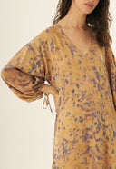 VESTIDO APARECIDA IMPRESSAO BOTANICA CATUABA MACELA CLITORIA