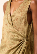 VESTIDO TRANSPASSADO SOFIA SEDA IMPRESSAO BOTANICA
