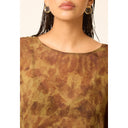 BLUSA ANA SEDA IMPRESSAO BOTANICA