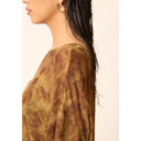 BLUSA ANA SEDA IMPRESSAO BOTANICA
